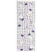 Moomin Indigo Dot Tenugui Towel by Marushin – 100% Cotton, Made in Japan