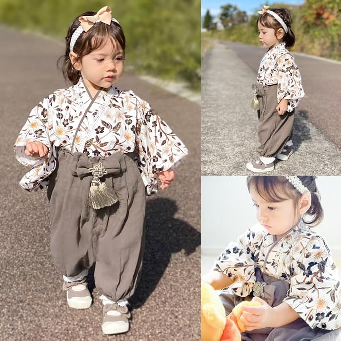 Baby Hakama – 2 Piece Romper Kimono for Boys & Girls (70–90 cm)