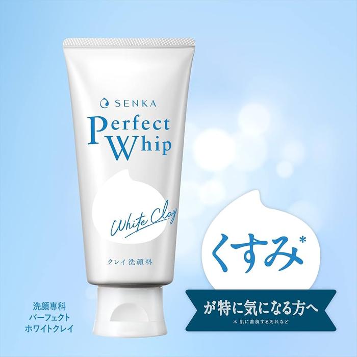 SENKA Perfect Whip White Clay - Facial cleansing cream with white clay 120g [With alcohol]