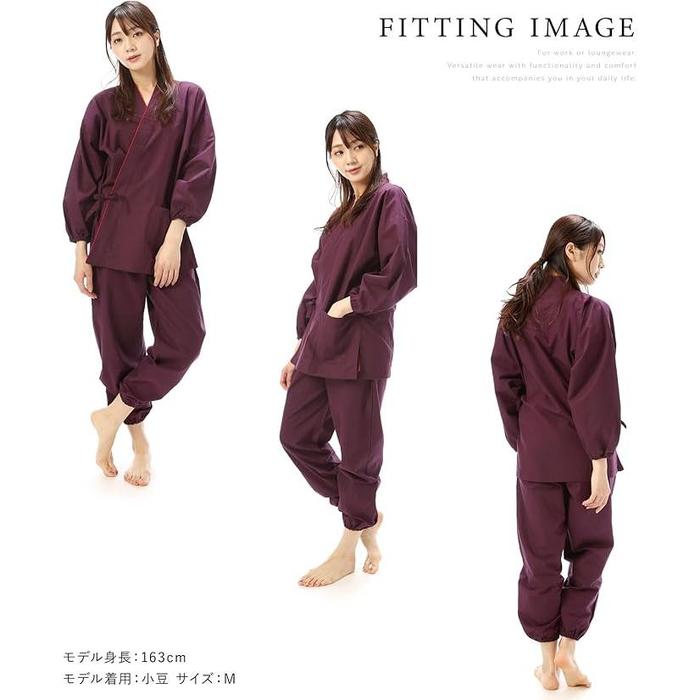 Nishiki Samue Work Clothes – All-Season Top & Bottom Set (100% Cotton)