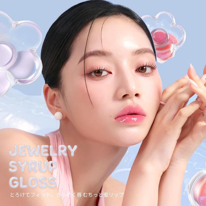 Daisy Doll by MARY QUANT – Jewelry Syrup Gloss Lip (Glossy, Glitter, Moisturising Lip Gloss) [Alcohol-free]