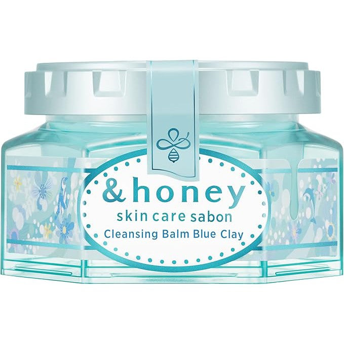 & Honey Cleansing Balm Blue Clay- Balm for removing stubborn blackheads and sebum 90g [Alcohol-free]