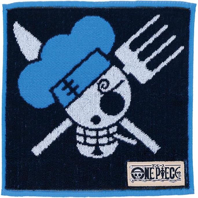 BANDAI One Piece Mini Towel – Pirate Flag Collection 25×25 cm