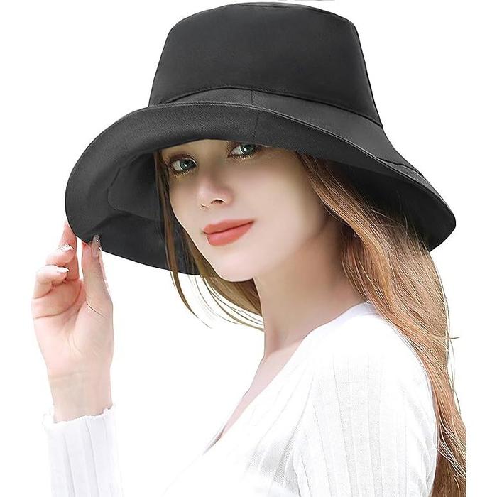 THE CLASSIC TOKYO Elegant UV Protection Hat for Women – 100% UV Cut & Full Light Blocking Cotton Sun Hat