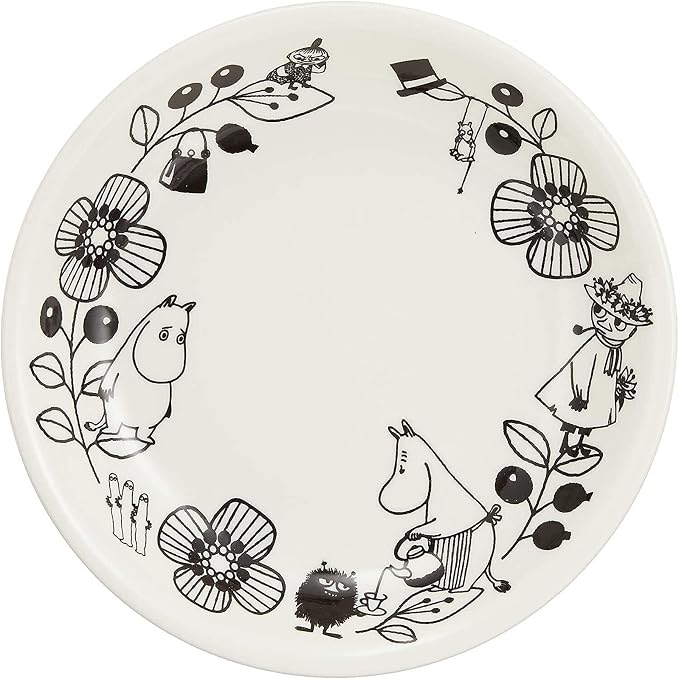 Yamaka Moomin Valley Pasta Bordenset – 4 Borden, 21,5 cm