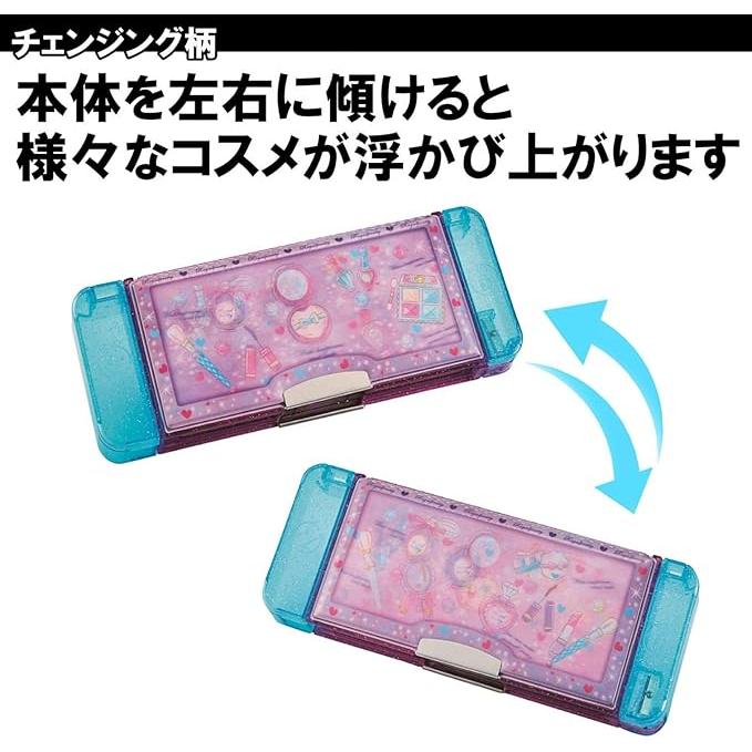 Kutsuwa – Magnetic Pencil Case Docking Z (2-Door, Cosmetic Purple)