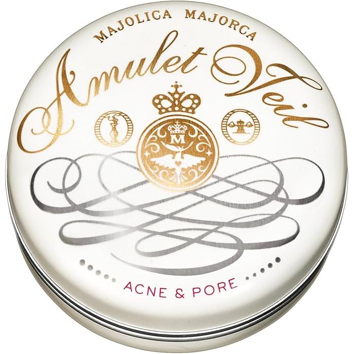 MAJOLICA MAJORCA Amulet Veil Medicated Face Powder 7g | Acne & Shine Control | Day & Night Use | Non-Comedogenic [With alcohol]