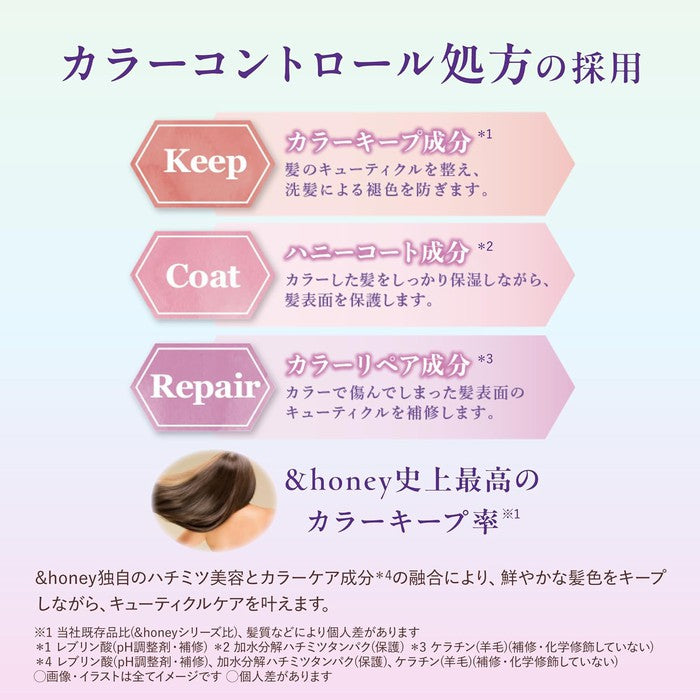 &amp;honey Color Control Repair Shampoo 1.0 - 440mL | Shampoo (No Alcohol)