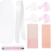 Kyoetsu Women's Kimono Dressing Set for Hakama – 6-Piece Japanese Clothing Accessory Kit, White