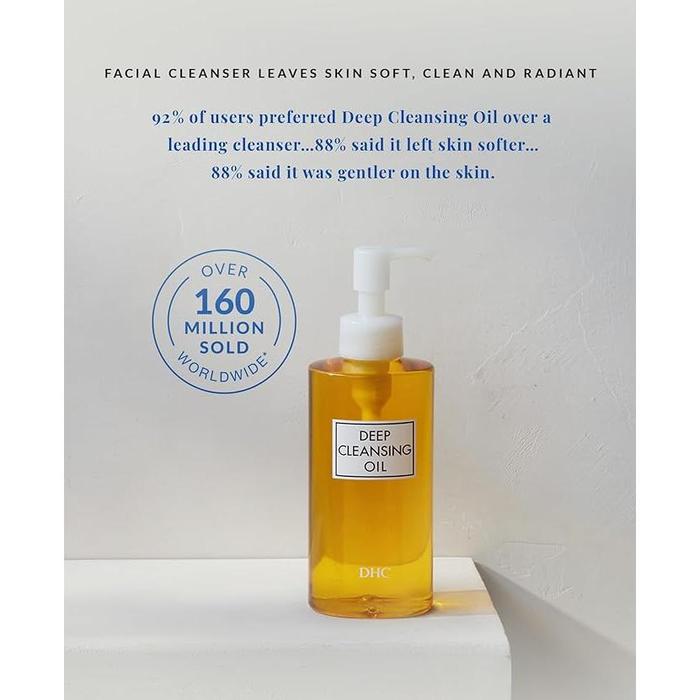 DHC Deep Cleansing Oil 200ml – Award-Winning Makeup Remover with Virgin Olive Oil [Alcohol-free]