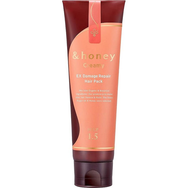 &honey Creamy EX Damage Repair Hair Pack 1.5 - Additive-Free, Moisture-Rich Hair Mask 130g [Alcohol-free]