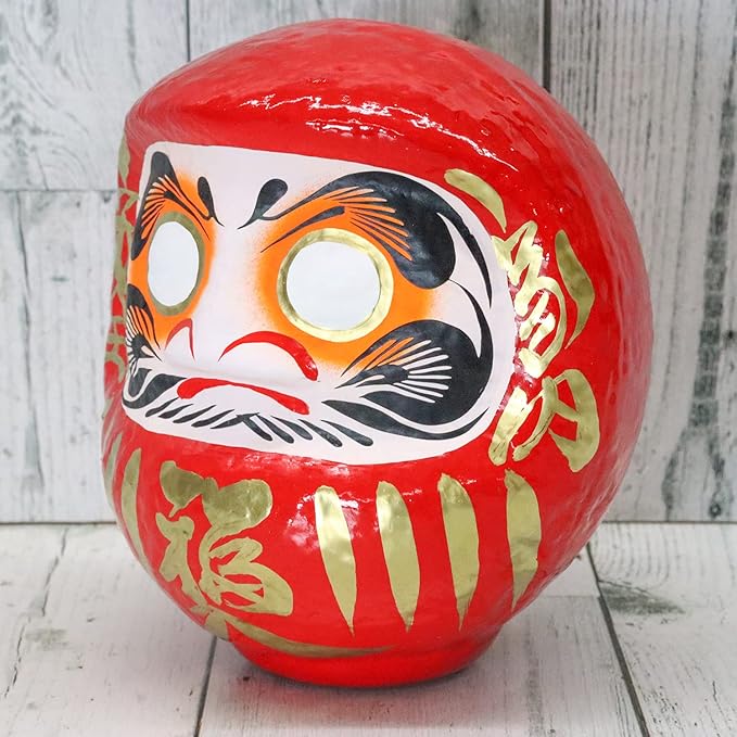 Takasaki Daruma Ornament – Prosperity &Fortune Red (‎13 x 15 x 18 cm)