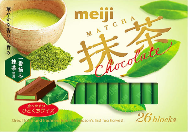 Meiji Matcha Chocolate Box 26 Pieces