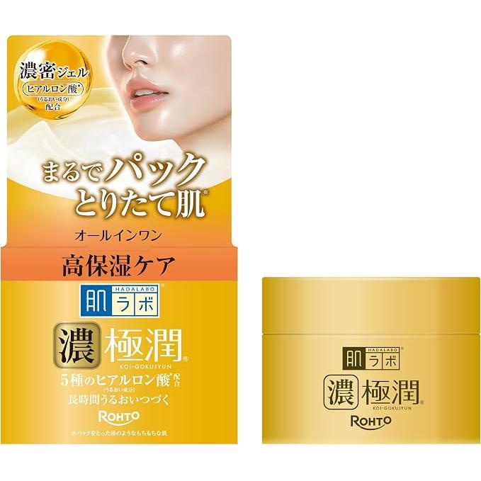 Hada Labo Koi Gokujyun - Strongly moisturizing cream with 4 types of hyaluronic acid 100g [Alcohol-free]