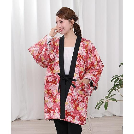 Winter Hanten Jacket – Cotton-Padded, Reversible, Warm and Stylish FLORAL