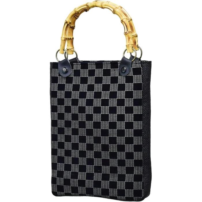 Shingen Pouch – Bamboo Handle with Gusset (PATERN TO CHOOSE)