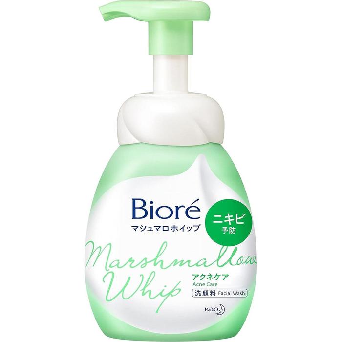 Bioré Marshmallow Whip Acne Care Foaming Cleanser – For Acne-Prone Skin 150ml (With Alcohol)