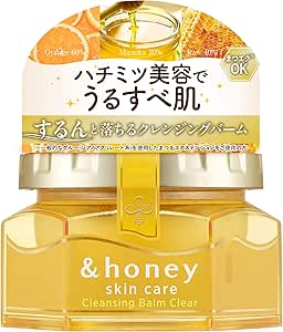 & Honey Cleansing Balm Clear- Balm for removing blackheads and sebum from the face 90g [Alcohol-free]