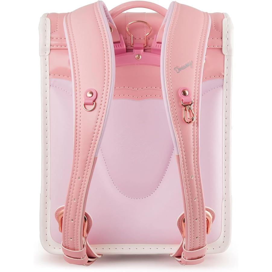 Coulomb Unicorn Japanischer Randoseru Schulrucksack für Mädchen – Perlenfinish, A4-kompatibel