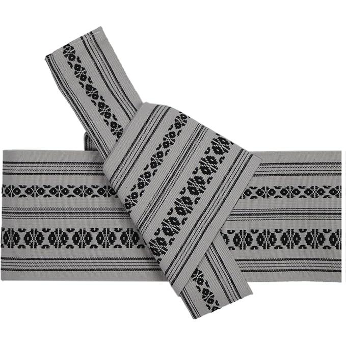 TOUWA Cotton Obi – Kenjo Pattern, Easy-Fit Kimono Belt (Available in 8 Colors)
