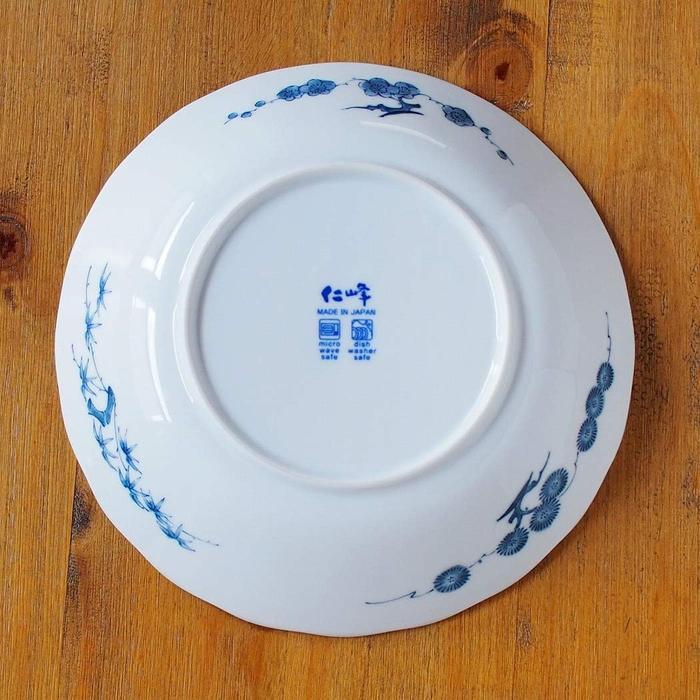 Awasaka Kikkō-Matsu Pattern Deep Plate – 23.5 cm