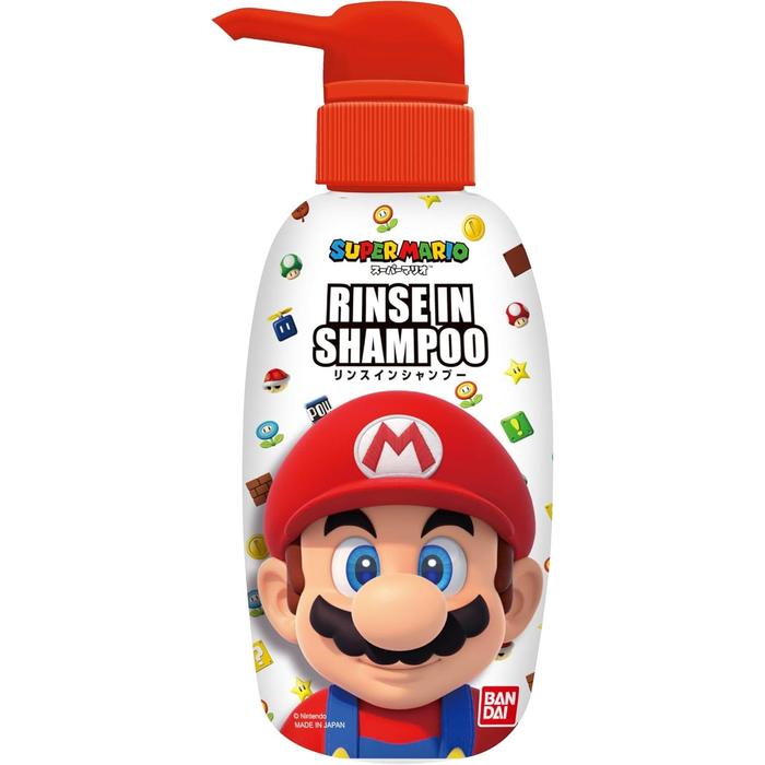 Bandai Super Mario 2-in-1 Shampoo & Conditioner 300ml [Alcohol-free]