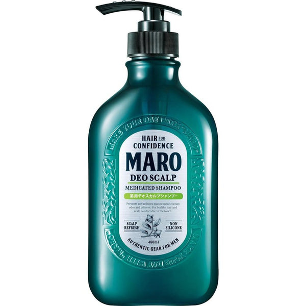 MARO Men's Deo Scalp Shampoo - Anti-dandruff shampoo for men 480ml [With alcohol]