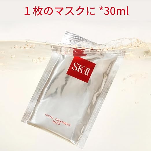 SK-II Facial Treatment Mask (6 Sheets / 10 Sheets) – Intensive Moisturizing Facial Mask with Pitera™ | Hydrating, Brightening & Soothing Sheet Mask,［Alcohol-Free］