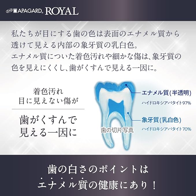 Apagard Royal Medicated Hydroxyapatite Toothpaste 135g [Alcohol-free]