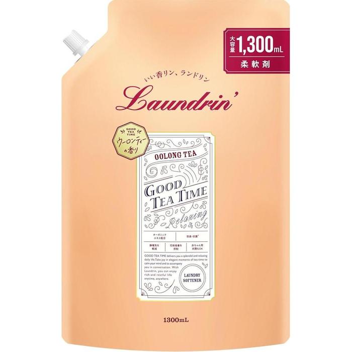 Laundrin Oolong Tea Fabric Softener – Oolong Tea, Mandarin, Jasmine & Cedarwood Fragrance Laundry Softener 1300 ml