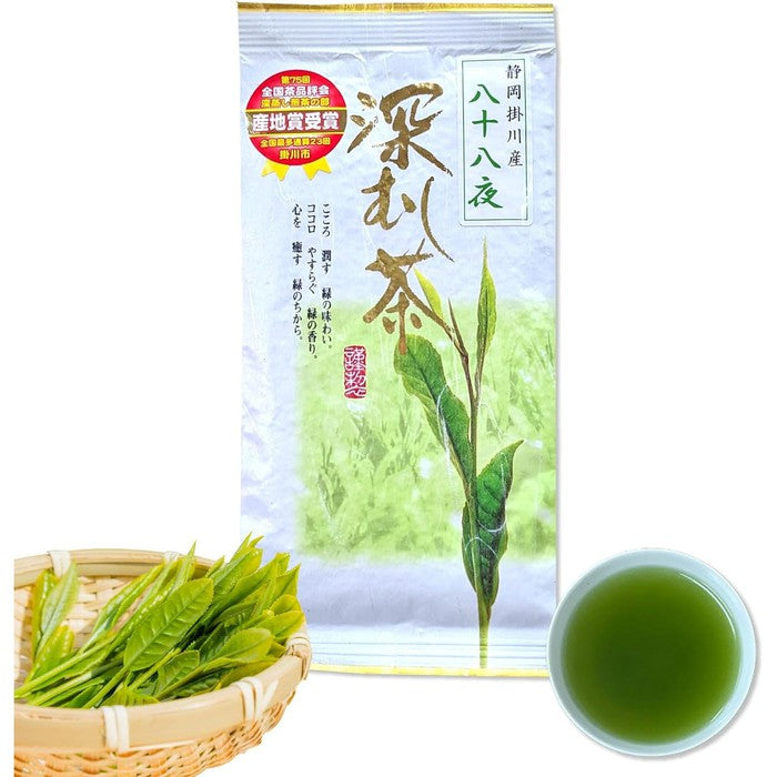 Shizuoka Kakegawa Shincha Deep-Steamed Tea [Hachijuhachiya] – 100g