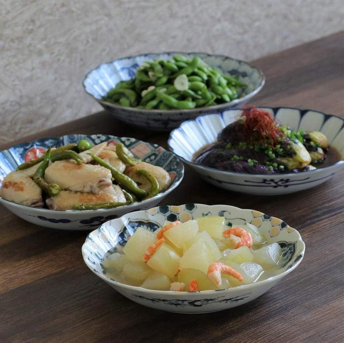 Awasaka Kikkō-Matsu Pattern Deep Plate – 23.5 cm