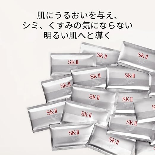 SK-II Whitening Source Derm-Revival Mask (6 Sheets) – Brightening & Hydrating Sheet Mask with Pitera™, Niacinamide & Vitamin C Derivative ［ Alcohol-Free］