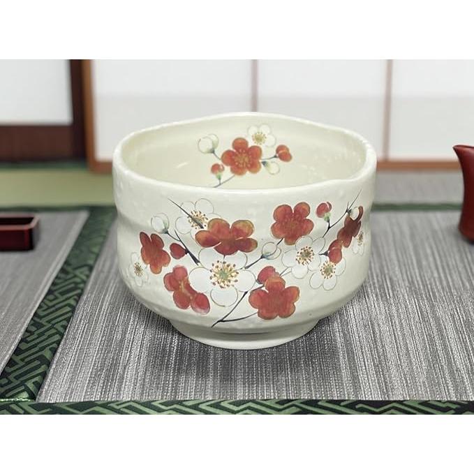 Ale-net Kohiki Umeno Point Bowl (9.3 × 6.5 cm), Mino Ware, Made in Japan [Available in Red & Pink]