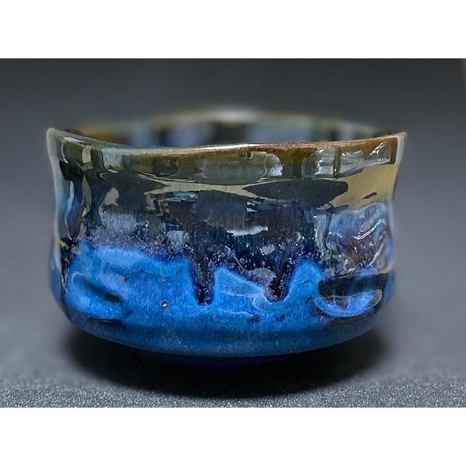 Ale-net Matcha Bowl, 4.7 × 3.1 in (12 × 8 cm), Namako Matcha Bowl, Mino Ware, Made in Japan