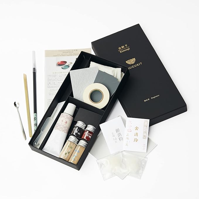TSUGUKIT – Traditional Kintsugi Gold Repair Kit (Authentic Gold & Natural Lacquer)