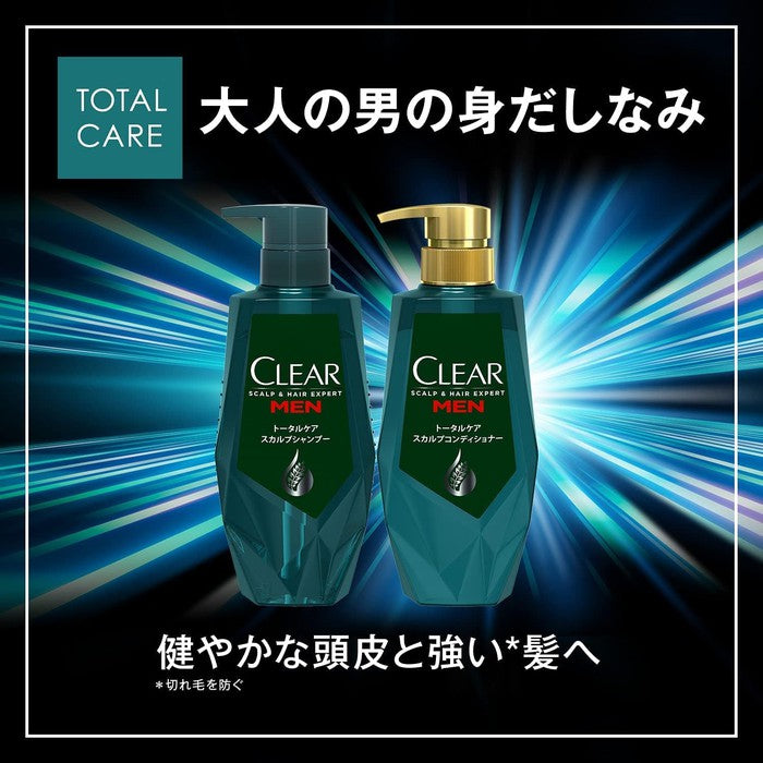 CLEAR For Men Total Care Scalp Shampoo - Deeply cleansing shampoo for men 350g [Alcohol-free]