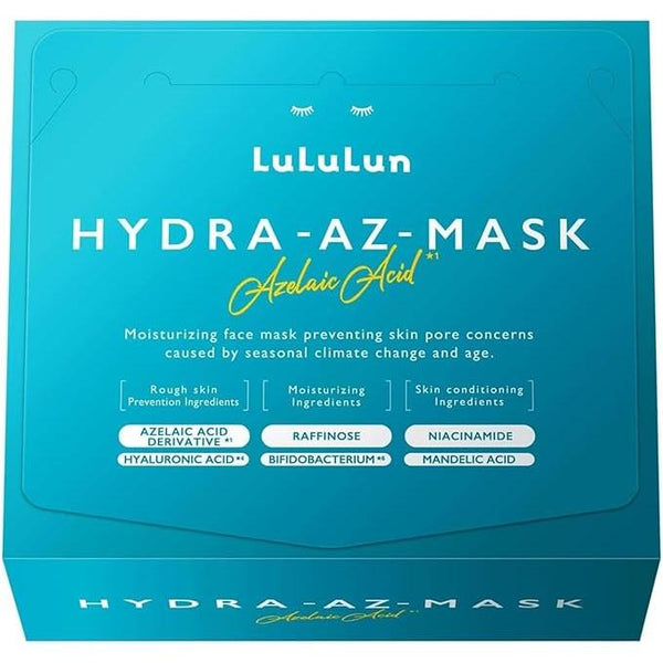 @Cosme 2025 nr #1! LuLuLun Hydra AZ Mask 28 Sheets | Daily Hydrating Face Pack for Moist & Glossy Skin [Alcohol-Free]