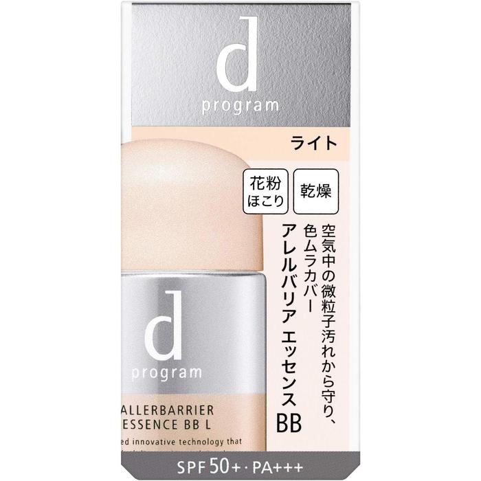 d program Allergy Barrier Essence BB N [Quasi-Drug] – Light / Medium | 30 ml | Fragrance-Free Sensitive Skin BB Cream with SPF Protection [Alcohol-free]