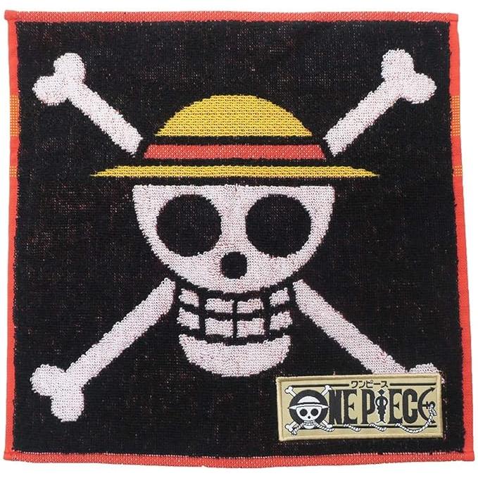 BANDAI One Piece Mini Towel – Pirate Flag Collection 25×25 cm