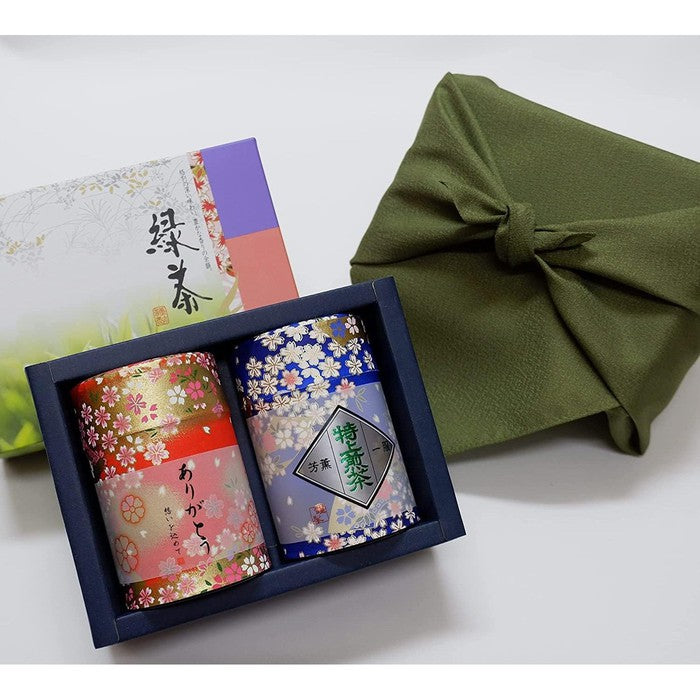 Kiyomizu Uji Tea Gift Set – Premium Sencha and Gyokuro, 80g x 2