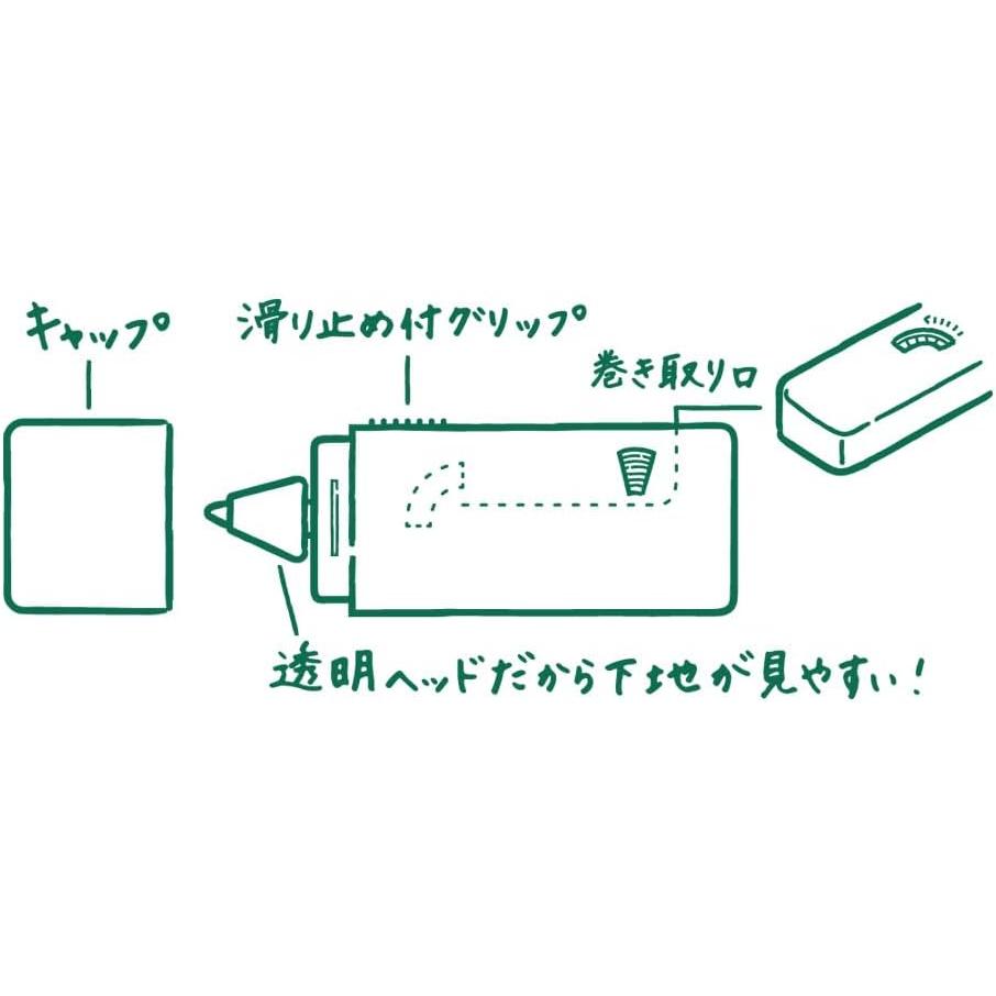 MIDORI XS Correction Tape – 5 mm × 4.2 m, White, Set of 2