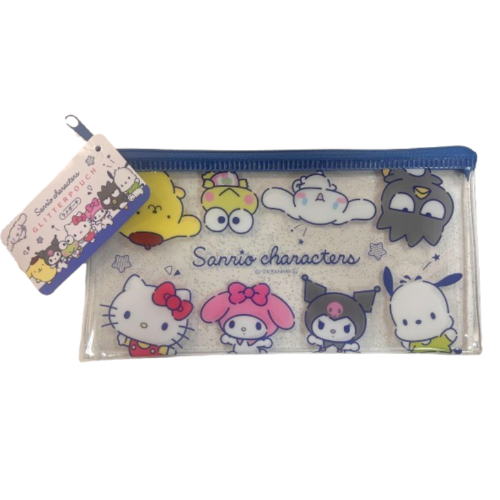 Glitter Stationery Pouch - Character Mix Pretend Play