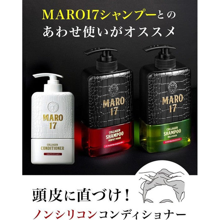 MARO 17 - Hair conditioner with collagen for men stimulating hair growth 350ml [Alcohol-free]