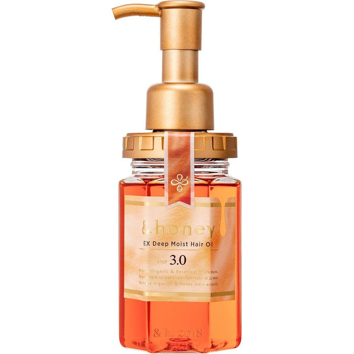 &honey EX Deep Moist Hair Oil 3.0 Luxurious Hair Oil for Intense Hydration and Repair 100ml [No Alcohol]