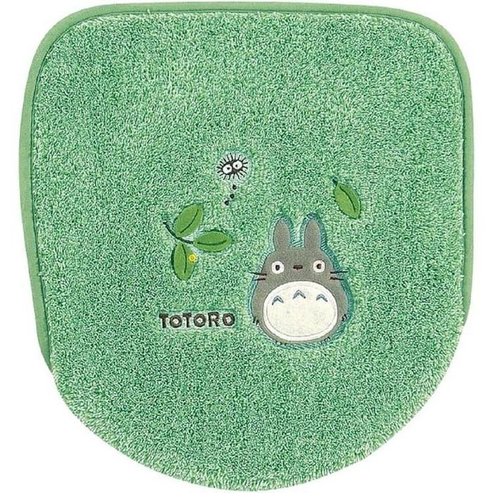 My Neighbor Totoro Toilet Mat – Antibacterial Acrylic, Non-Slip, Ghibli Bathroom Collection (Forest Green, 58 × 60 cm)