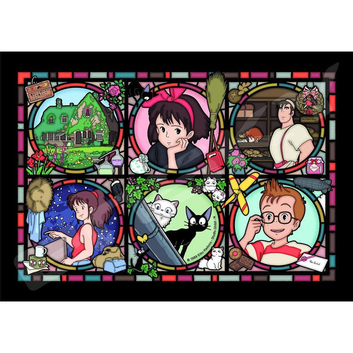 GHIBLI stained glass puzzle 208 pieces MAJO NO TAKKYUBIN / Kiki's delivery service
