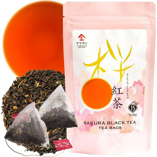 Kagoshima Beni Fuki Sakura Black Tea – Premium Japanese Cherry Blossom Black Tea, 3g x 15 Bags