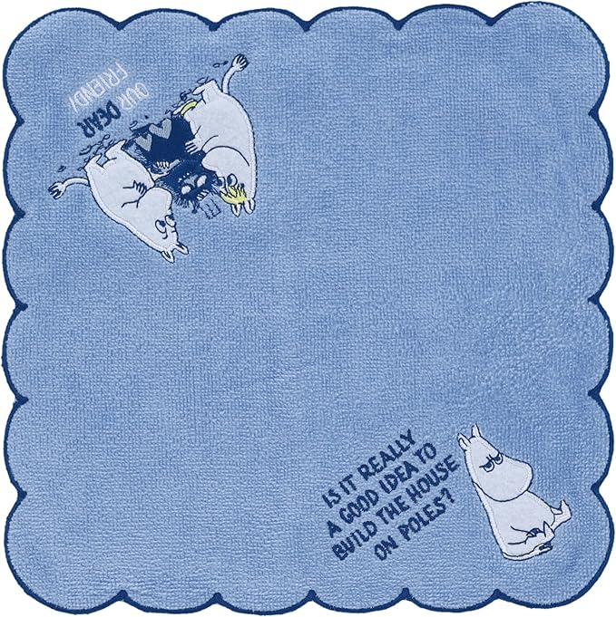 Marushin MOOMIN Mini Hand Towel Cotton 100% 25×25cm – Pocket Size (Part 5)