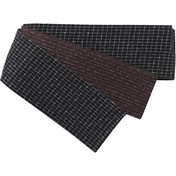 ROCCA Kurume Woven Reversible Men’s Obi (Available in 8 colors)